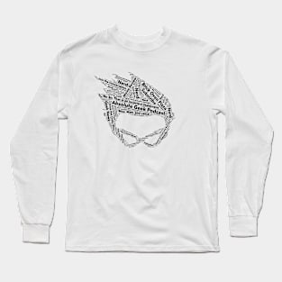 Word Art - Light Colored Long Sleeve T-Shirt